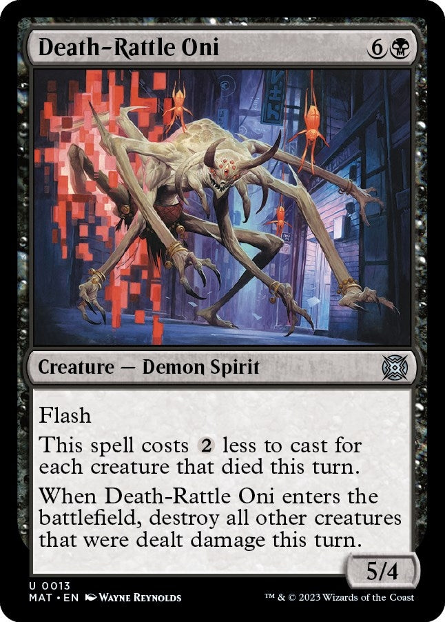 Image for Death-Rattle Oni (13) (March of the Machine: The Aftermath) - Magic: The Gathering