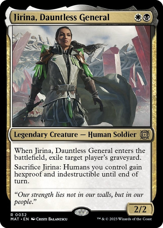 Image for Jirina, Dauntless General (32) (March of the Machine: The Aftermath) - Magic: The Gathering