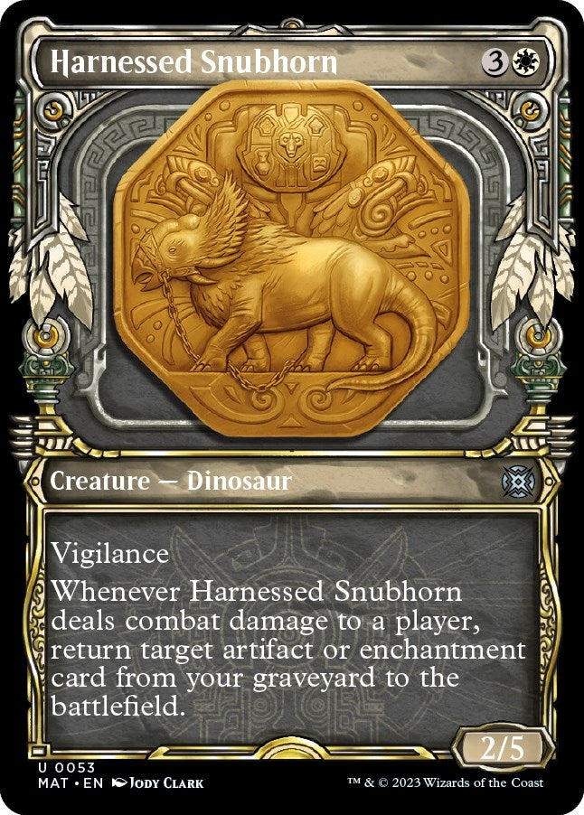Image for Harnessed Snubhorn (Showcase) (53) (March of the Machine: The Aftermath) - Magic: The Gathering