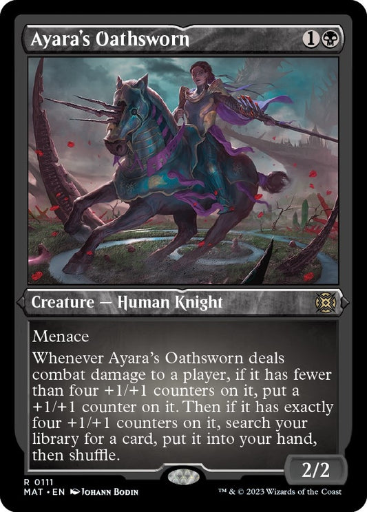 Image for Ayara's Oathsworn (Foil Etched) (111) (March of the Machine: The Aftermath) - Magic: The Gathering
