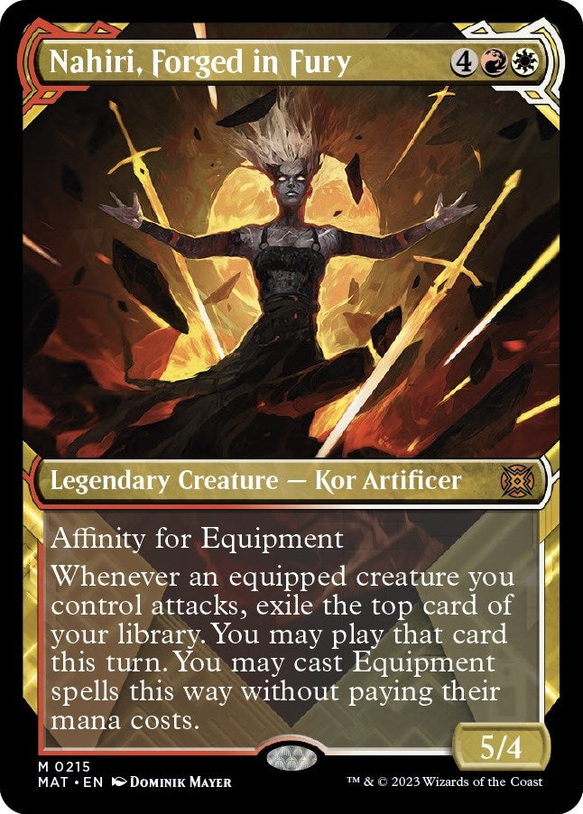 Image for Nahiri, Forged in Fury (Halo Foil) (215) (March of the Machine: The Aftermath) - Magic: The Gathering