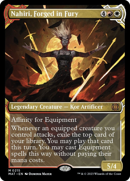 Image for Nahiri, Forged in Fury (Halo Foil) (215) (March of the Machine: The Aftermath) - Magic: The Gathering