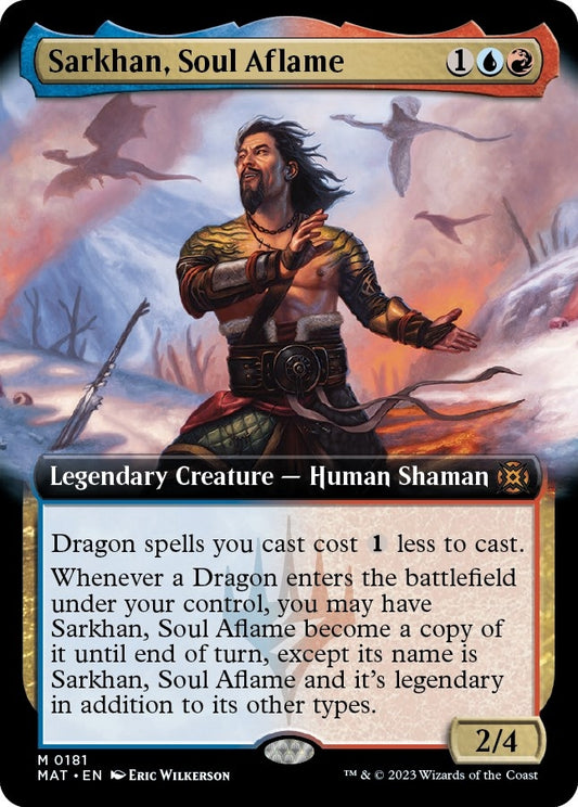Image for Sarkhan, Soul Aflame (Extended Art) (181) (March of the Machine: The Aftermath) - Magic: The Gathering