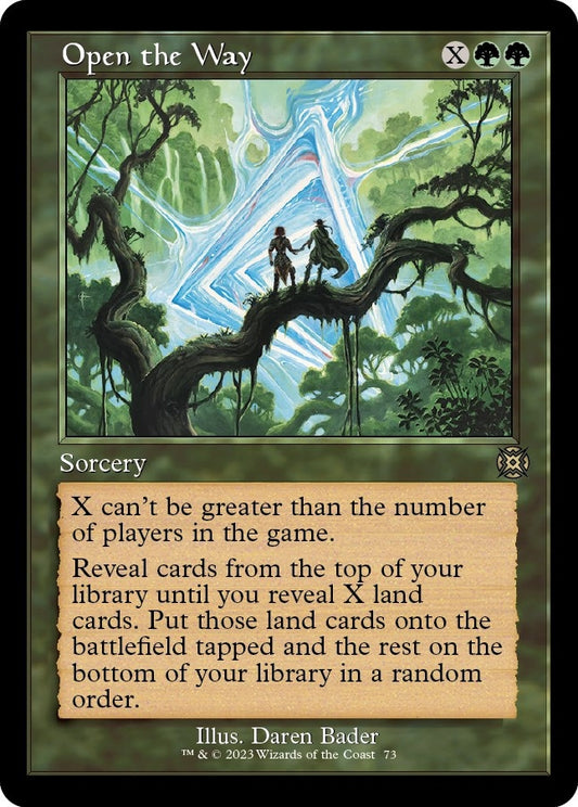 Image for Open the Way (Retro Frame) (73) (March of the Machine: The Aftermath) - Magic: The Gathering