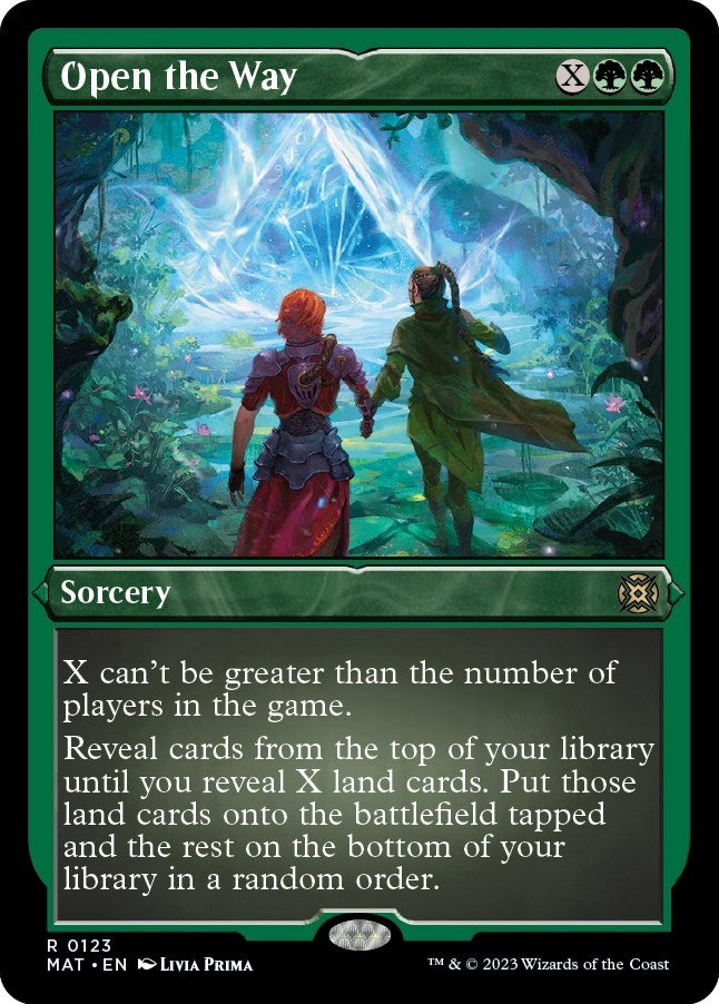 Image for Open the Way (Foil Etched) (123) (March of the Machine: The Aftermath) - Magic: The Gathering
