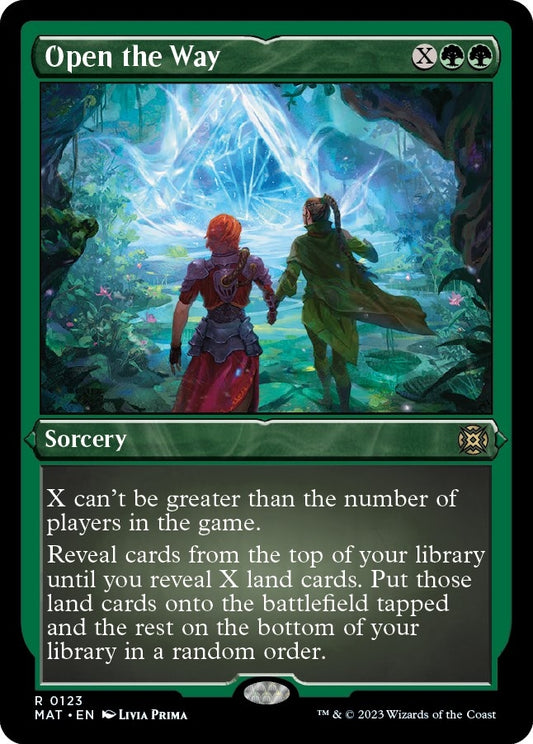 Image for Open the Way (Foil Etched) (123) (March of the Machine: The Aftermath) - Magic: The Gathering