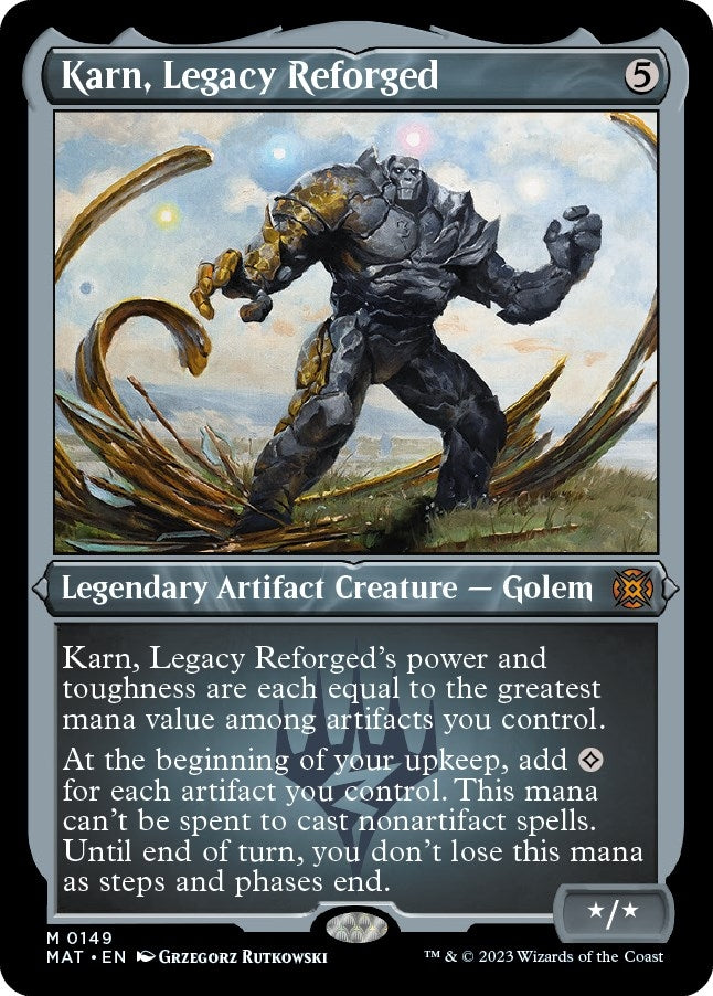 Image for Karn, Legacy Reforged (Foil Etched) (149) (March of the Machine: The Aftermath) - Magic: The Gathering
