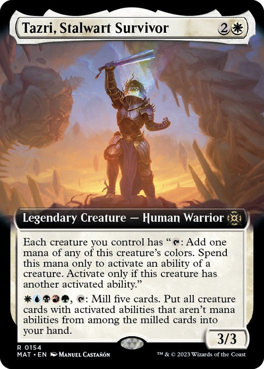 Image for Tazri, Stalwart Survivor (Extended Art) (154) (March of the Machine: The Aftermath) - Magic: The Gathering