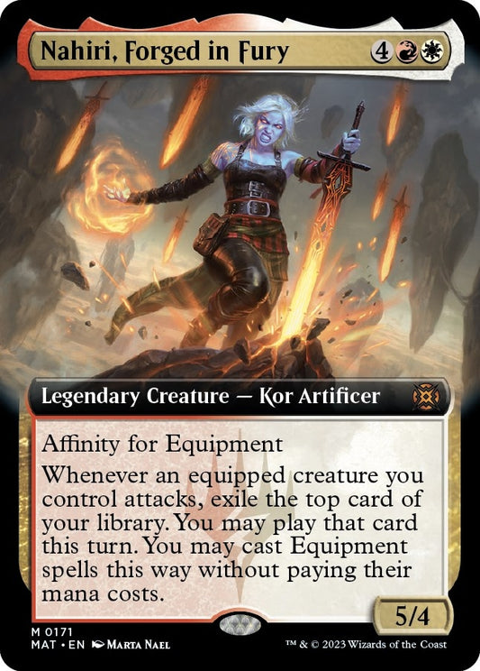 Image for Nahiri, Forged in Fury (Extended Art) (171) (March of the Machine: The Aftermath) - Magic: The Gathering