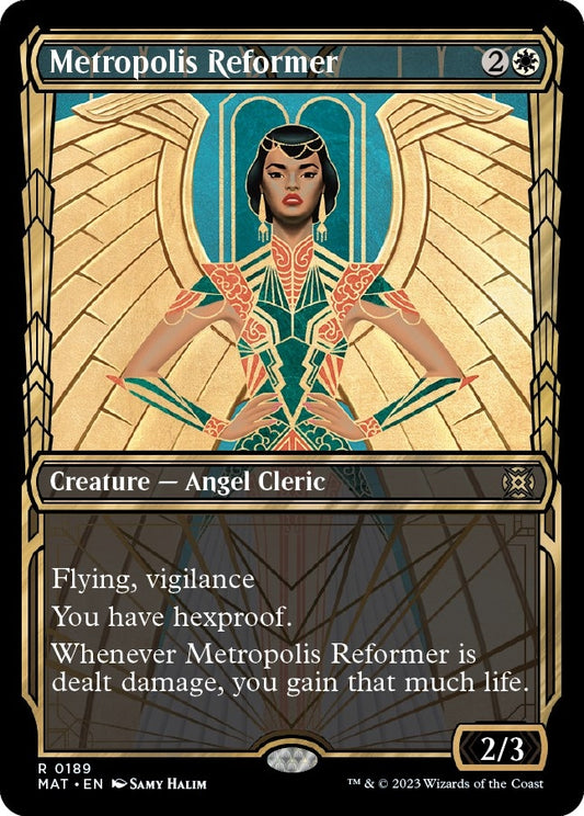 Image for Metropolis Reformer (Halo Foil) (189) (March of the Machine: The Aftermath) - Magic: The Gathering