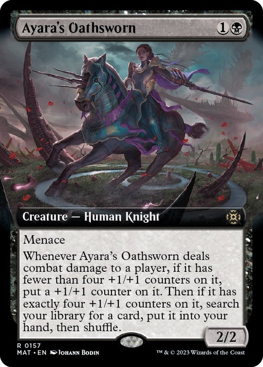 Image for Ayara's Oathsworn (Extended Art) (157) (March of the Machine: The Aftermath) - Magic: The Gathering