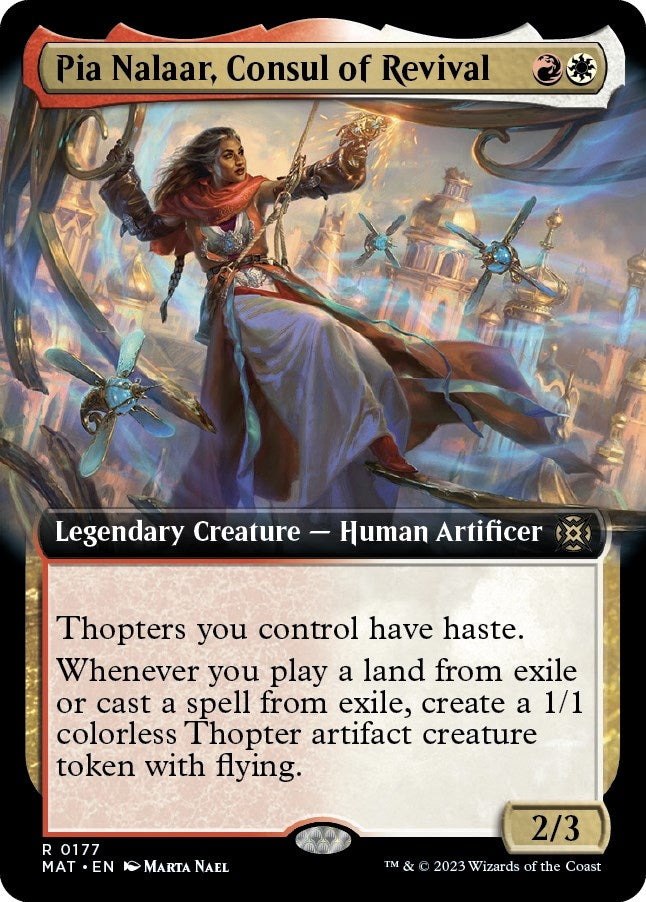 Image for Pia Nalaar, Consul of Revival (Extended Art) (177) (March of the Machine: The Aftermath) - Magic: The Gathering