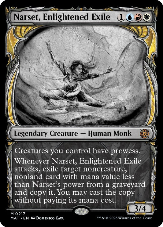 Image for Narset, Enlightened Exile (Halo Foil) (217) (March of the Machine: The Aftermath) - Magic: The Gathering