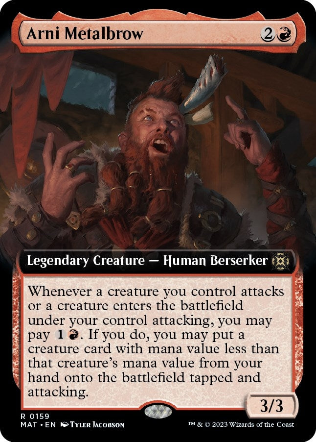 Image for Arni Metalbrow (Extended Art) (159) (March of the Machine: The Aftermath) - Magic: The Gathering