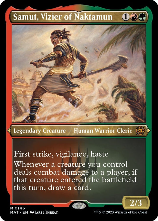 Image for Samut, Vizier of Naktamun (Foil Etched) (145) (March of the Machine: The Aftermath) - Magic: The Gathering