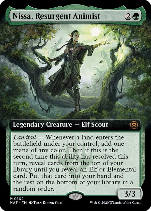 Image for Nissa, Resurgent Animist (Extended Art) (162) (March of the Machine: The Aftermath) - Magic: The Gathering