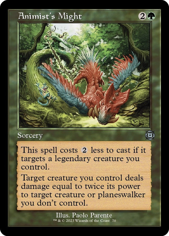 Image for Animist's Might (Retro Frame) (70) (March of the Machine: The Aftermath) - Magic: The Gathering