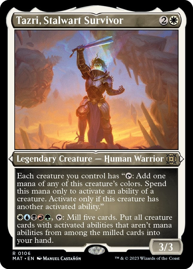 Image for Tazri, Stalwart Survivor (Foil Etched) (106) (March of the Machine: The Aftermath) - Magic: The Gathering