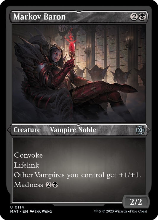 Image for Markov Baron (Foil Etched) (114) (March of the Machine: The Aftermath) - Magic: The Gathering