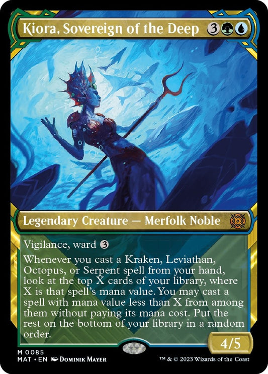 Image for Kiora, Sovereign of the Deep (Showcase) (85) (March of the Machine: The Aftermath) - Magic: The Gathering