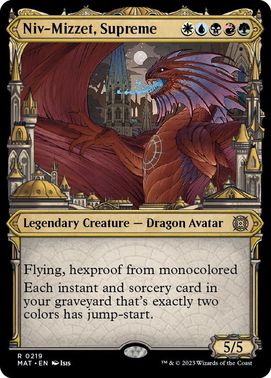 Image for Niv-Mizzet, Supreme (Halo Foil) (219) (March of the Machine: The Aftermath) - Magic: The Gathering