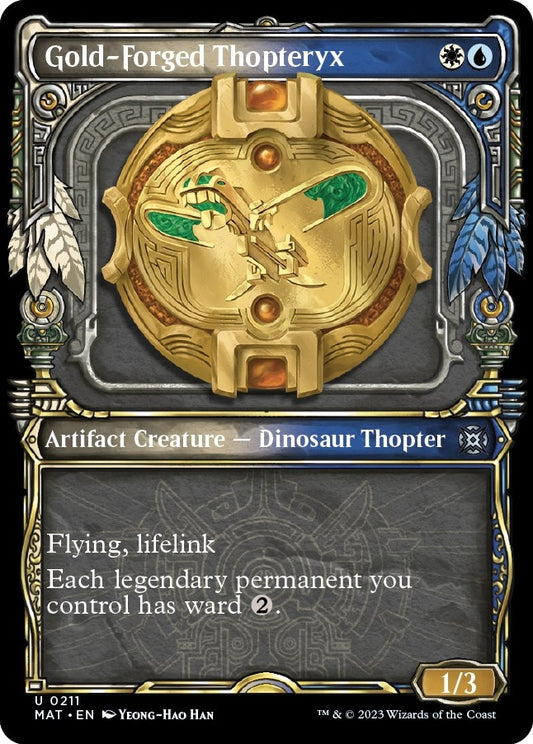 Image for Gold-Forged Thopteryx (Halo Foil) (211) (March of the Machine: The Aftermath) - Magic: The Gathering