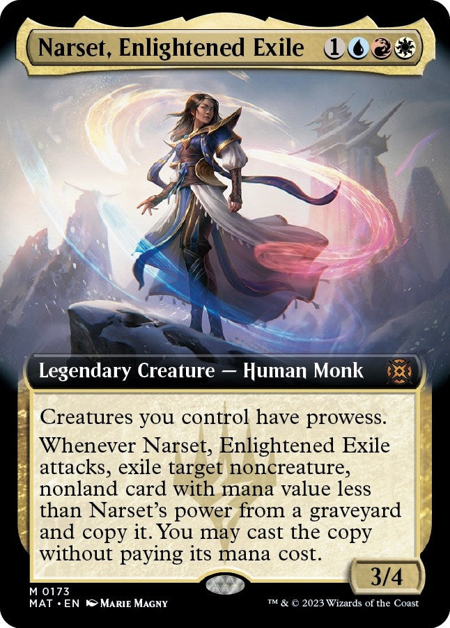 Image for Narset, Enlightened Exile (Extended Art) (173) (March of the Machine: The Aftermath) - Magic: The Gathering