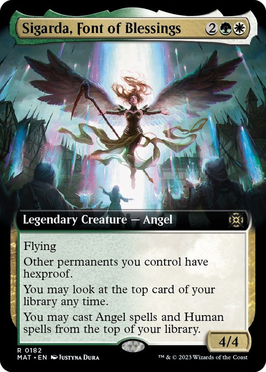 Image for Sigarda, Font of Blessings (Extended Art) (182) (March of the Machine: The Aftermath) - Magic: The Gathering