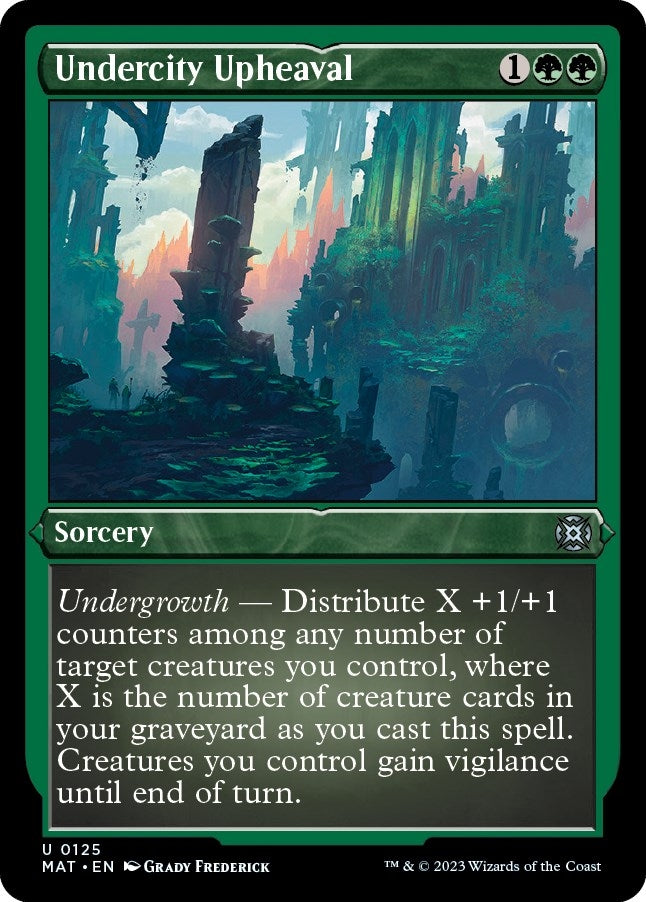 Image for Undercity Upheaval (Foil Etched) (125) (March of the Machine: The Aftermath) - Magic: The Gathering