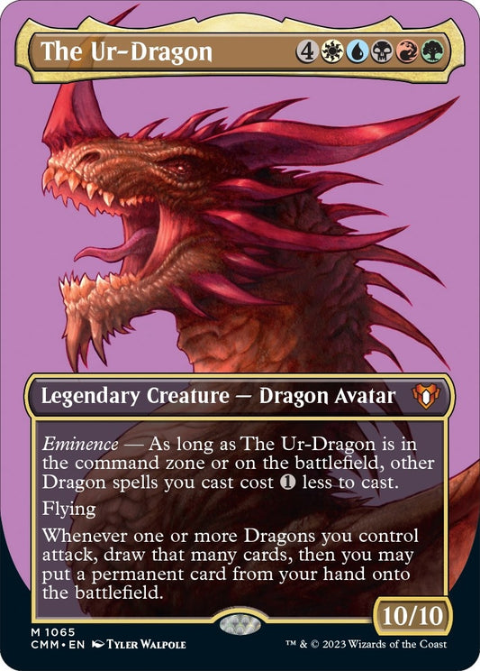 Image for The Ur-Dragon (Textured Foil) (1065) (Commander Masters) - Magic: The Gathering