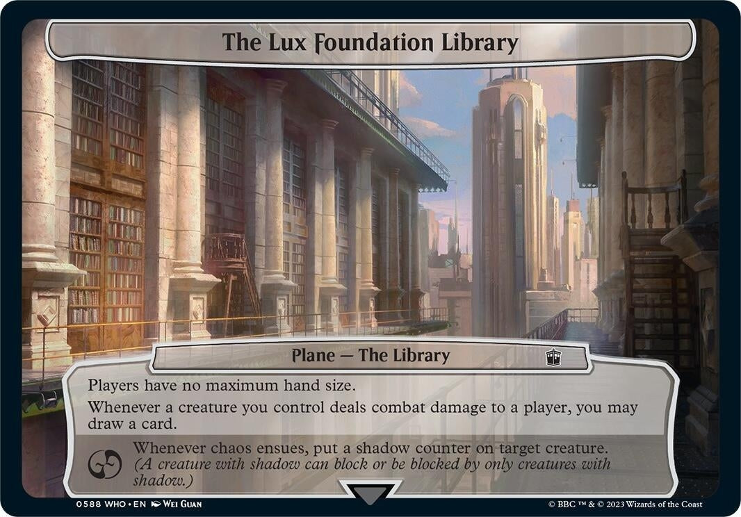Image for The Lux Foundation Library (588) (Planechase: Universes Beyond: Doctor Who) - Magic: The Gathering
