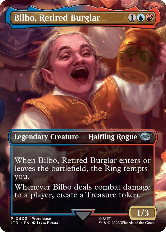 Image for Bilbo, Retired Burglar (Borderless) (403) (Universes Beyond: The Lord of the Rings: Tales of Middle-earth) - Magic: The Gathering