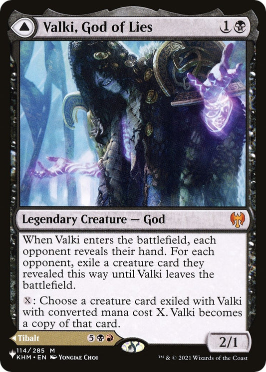 Image for Valki, God of Lies (114) (The List Reprints) - Magic: The Gathering