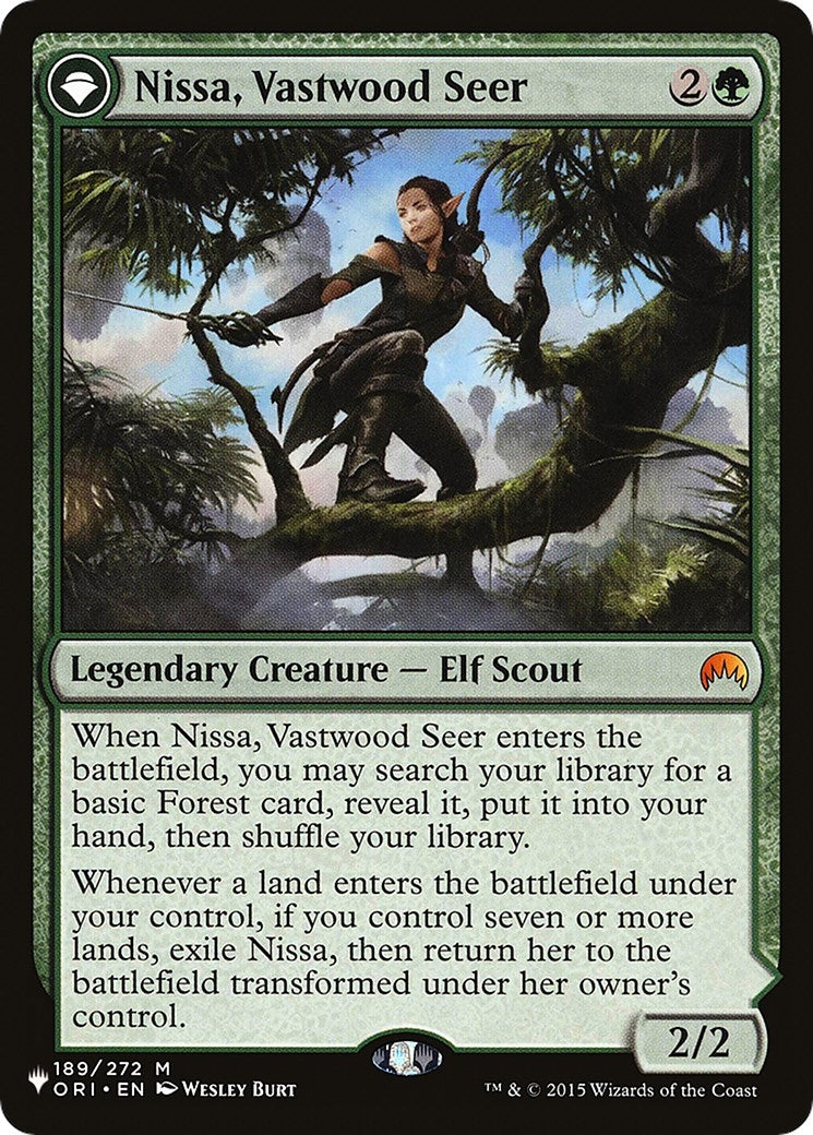 Image for Nissa, Vastwood Seer (189) (The List Reprints) - Magic: The Gathering