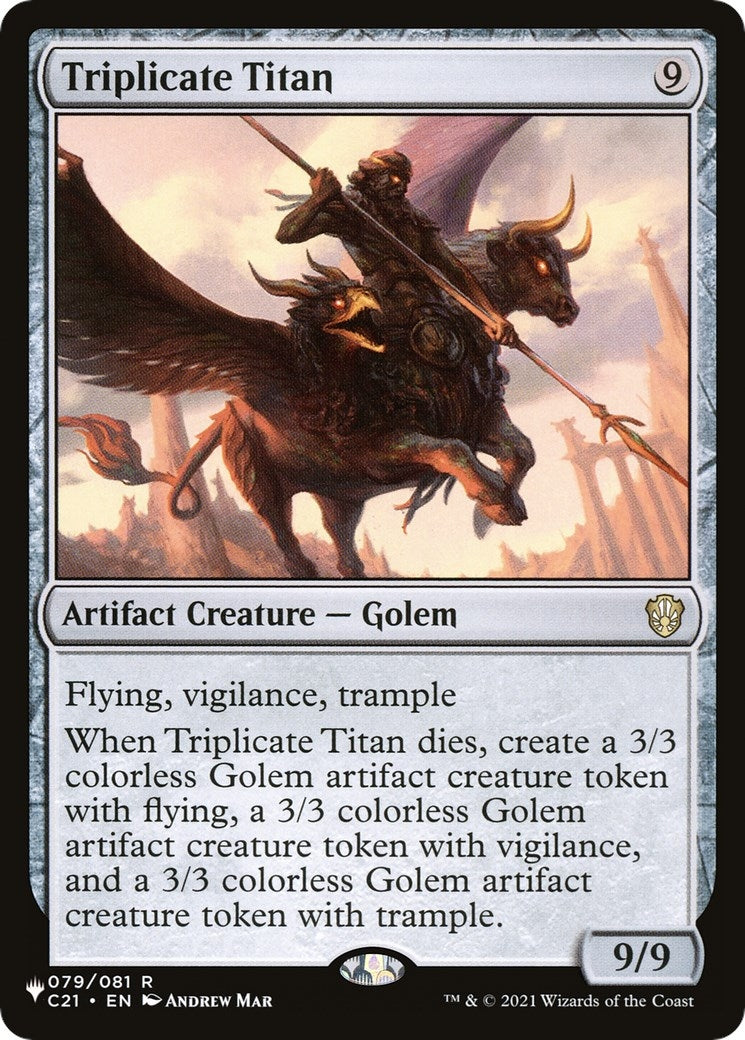 Image for Triplicate Titan (79) (The List Reprints) - Magic: The Gathering