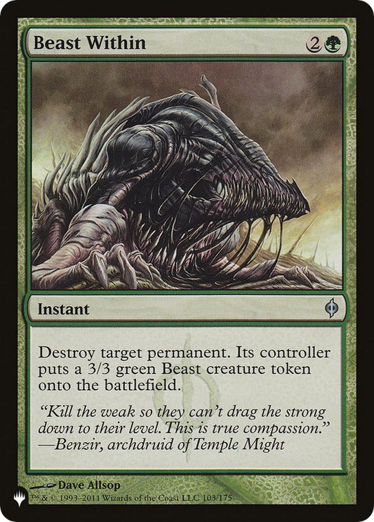 Image for Beast Within (NPH) (103) (The List Reprints) - Magic: The Gathering