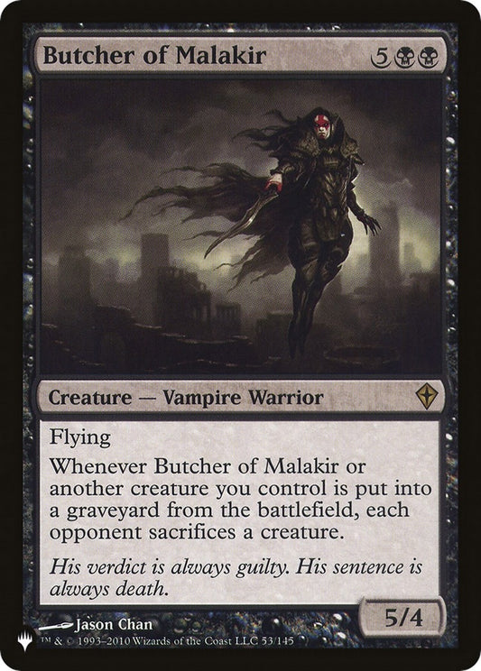 Image for Butcher of Malakir (53) (The List Reprints) - Magic: The Gathering