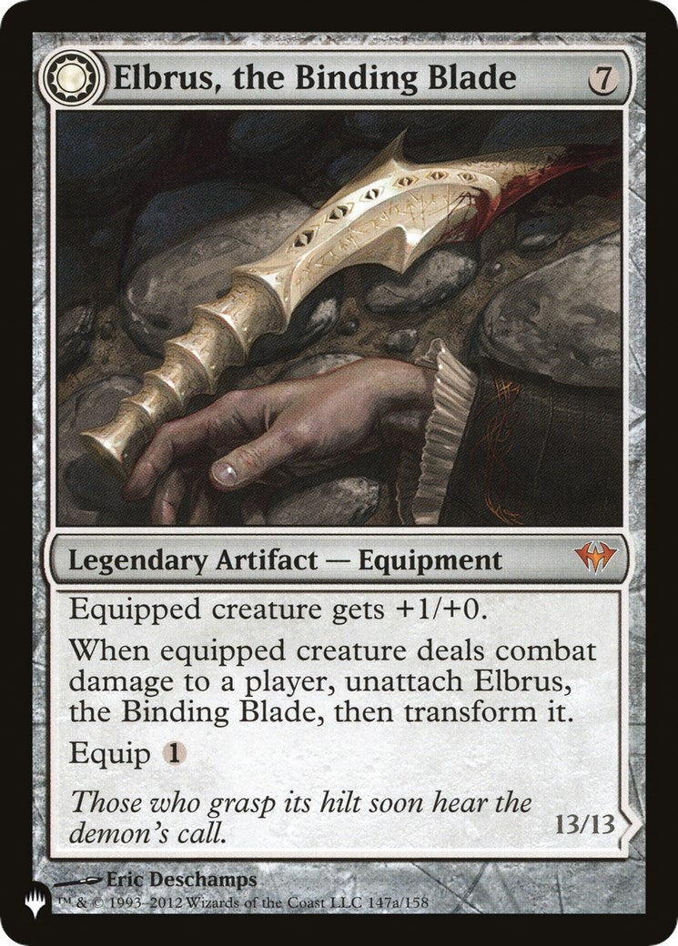 Image for Elbrus, the Binding Blade (147) (The List Reprints) - Magic: The Gathering