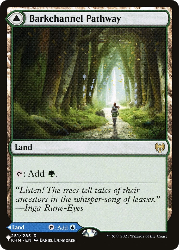 Image for Barkchannel Pathway (251) (The List Reprints) - Magic: The Gathering