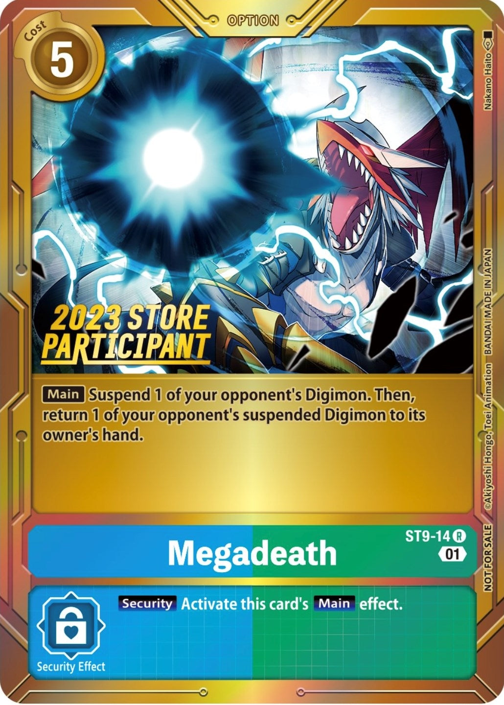Image for Megadeath (2023 Store Participant) (ST9-14 R) (Starter Deck 09: Ultimate Ancient Dragon) - Digimon Card Game
