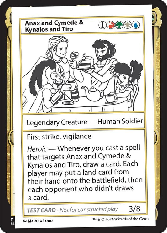 Image for Anax and Cymede & Kynaios and Tiro (Un-Known Event Playtest Cards) - Magic: The Gathering
