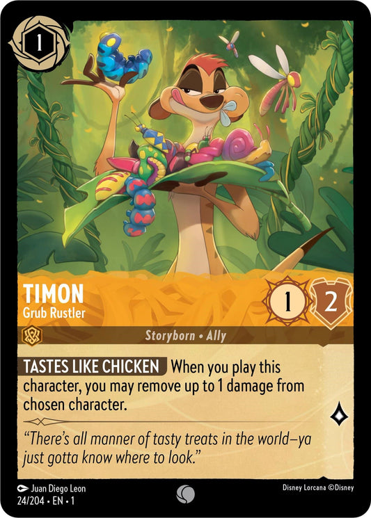 Image for Timon - Grub Rustler (24/204) (The First Chapter) - Disney Lorcana