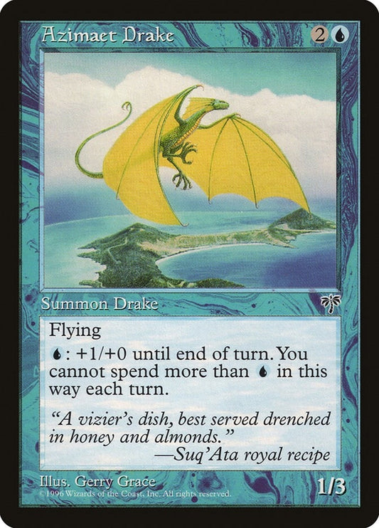 Image for Azimaet Drake (Mirage) - Magic: The Gathering