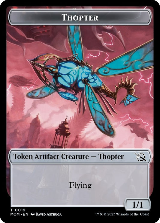 Image for Thopter // Spirit (0014) Double-Sided Token (19 // 14) (March of the Machine) - Magic: The Gathering