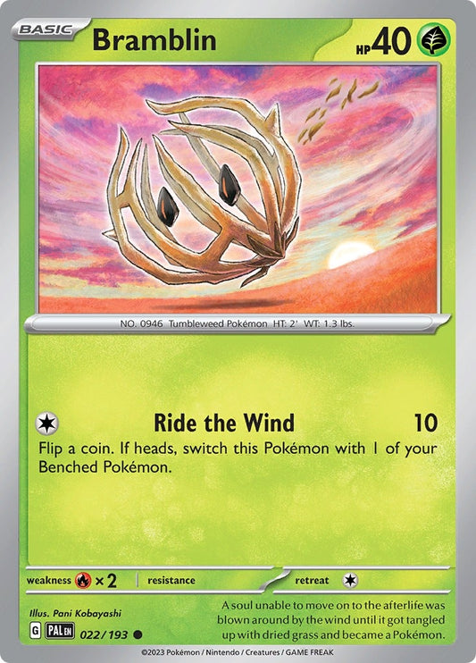 Image for Bramblin (022/193) (SV02: Paldea Evolved) - Pokemon