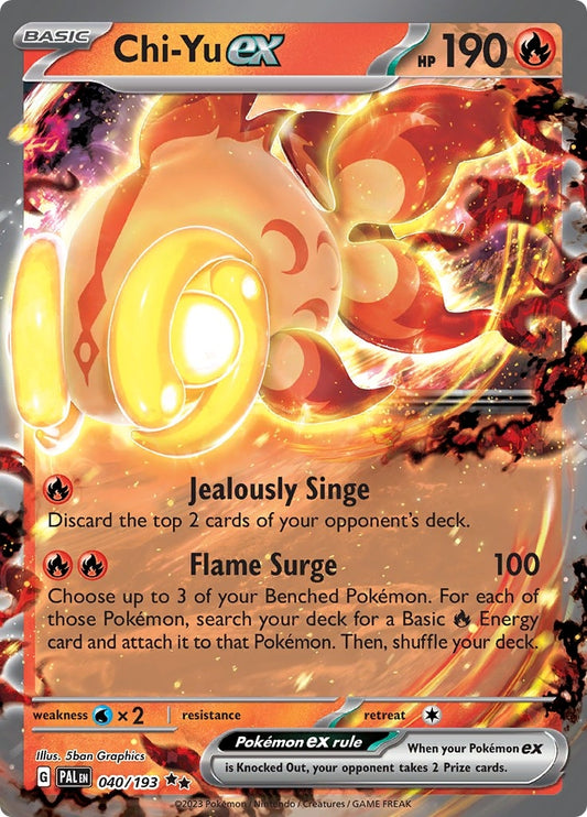 Image for Chi-Yu ex (040/193) (SV02: Paldea Evolved) - Pokemon