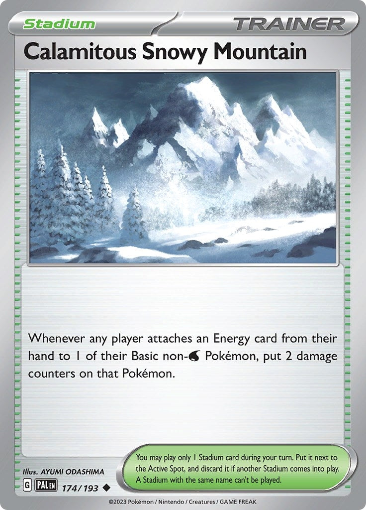 Image for Calamitous Snowy Mountain (174/193) (SV02: Paldea Evolved) - Pokemon
