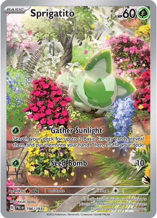Image for Sprigatito (196/193) (SV02: Paldea Evolved) - Pokemon