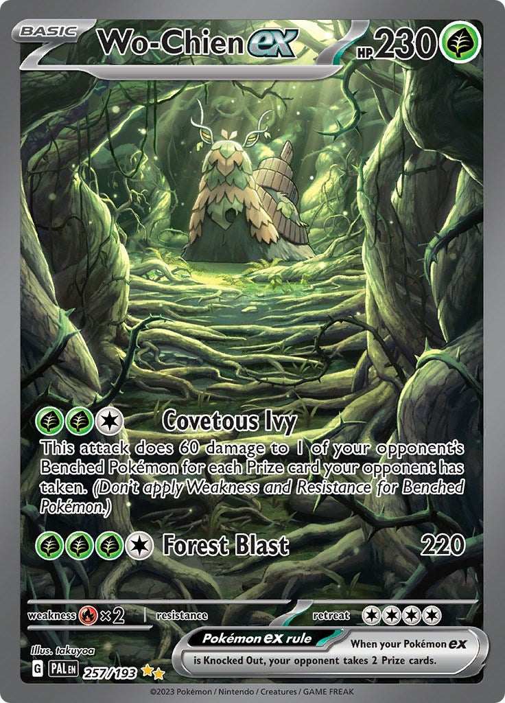 Image for Wo-Chien ex (257/193) (SV02: Paldea Evolved) - Pokemon
