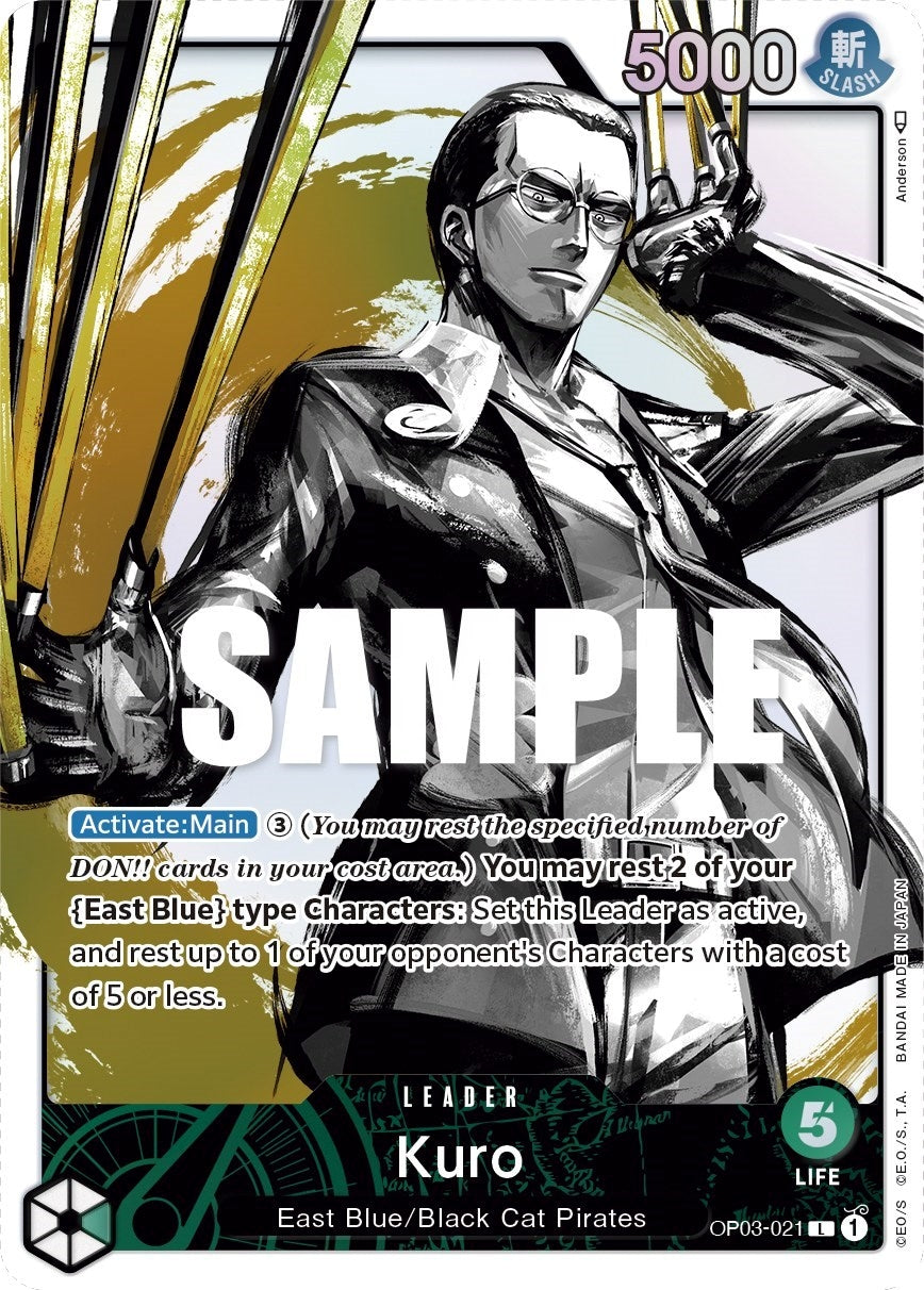 Image for Kuro (Alternate Art) (OP03-021) (Pillars of Strength) - One Piece Card Game